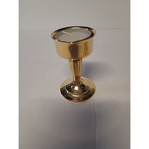 Millennium Lamp Figurine 24K Gold Plated Austrian Crystal USA Made *FLAW* - Picture 5 of 7